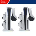 thumbnail image 2 of RGB Cooling Stand for PS5 Slim Console - 4-in-1 Hub with Dual DualSense Charger, Headphone Hook & Game Storage, Quiet Fans, Anti-Slip Base, Overcharge Protection | PS5 Slim Accessories, 2 of 5