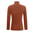 thumbnail image 5 of Pitauce Chandail de Base Ajusté pour Femmes Automne Hiver à Col Roulé Décontracté en Tricot Chandails Extensibles Chandail Décontracté Jumper Hauts, 5 of 5