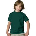 thumbnail image 1 of Hanes T-Shirt pour Garçon 5,2 oz COMFORTSOFT, Poids Lourd, TP, Vert Forêt Profond, 1 of 1