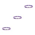 thumbnail image 3 of relayinert Bracelets Croix Perlés Unisexes Apparence Exquise pour Amateurs de Mode Perles de Pierre Assorties Bracelets Violets Résistants à l'Humidité 3Set, 3 of 6