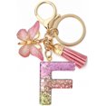 thumbnail image 1 of Letter Keychain,26 Letters A-Z Decorative Letter Keychain,Name Keychain for Women Girls Men Teenager Gift, 1 of 2