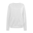 thumbnail image 2 of Pulls à Manches Longues pour Femmes Blouses à Manches Longues Mode Féminine Solide Ample Col Rond Blouse à Manches Longues avec Poche Pull Blouses à Manches Longues pour Femmes Hauts à Manches Longues, 2 of 4