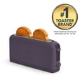 thumbnail image 3 of bella 2-Slice Slim Toaster with Extra Long Slot, 6 Setting Shade Control with Reheat & Cancel Buttons, Plum, 3 of 14
