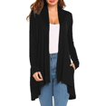 thumbnail image 1 of Cardigan à Manches Longues pour Femmes, Cardigan d'Automne à devant Ouvert avec Poches, Duster Décontracté, Chandail Cardigan Léger, 1 of 5