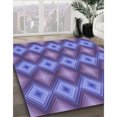 thumbnail image 3 of Ahgly Company Tapis d'Intérieur Lavables à la Machine, Rectangle Transitionnel Violet Améthyste, 4' x 6', 3 of 7