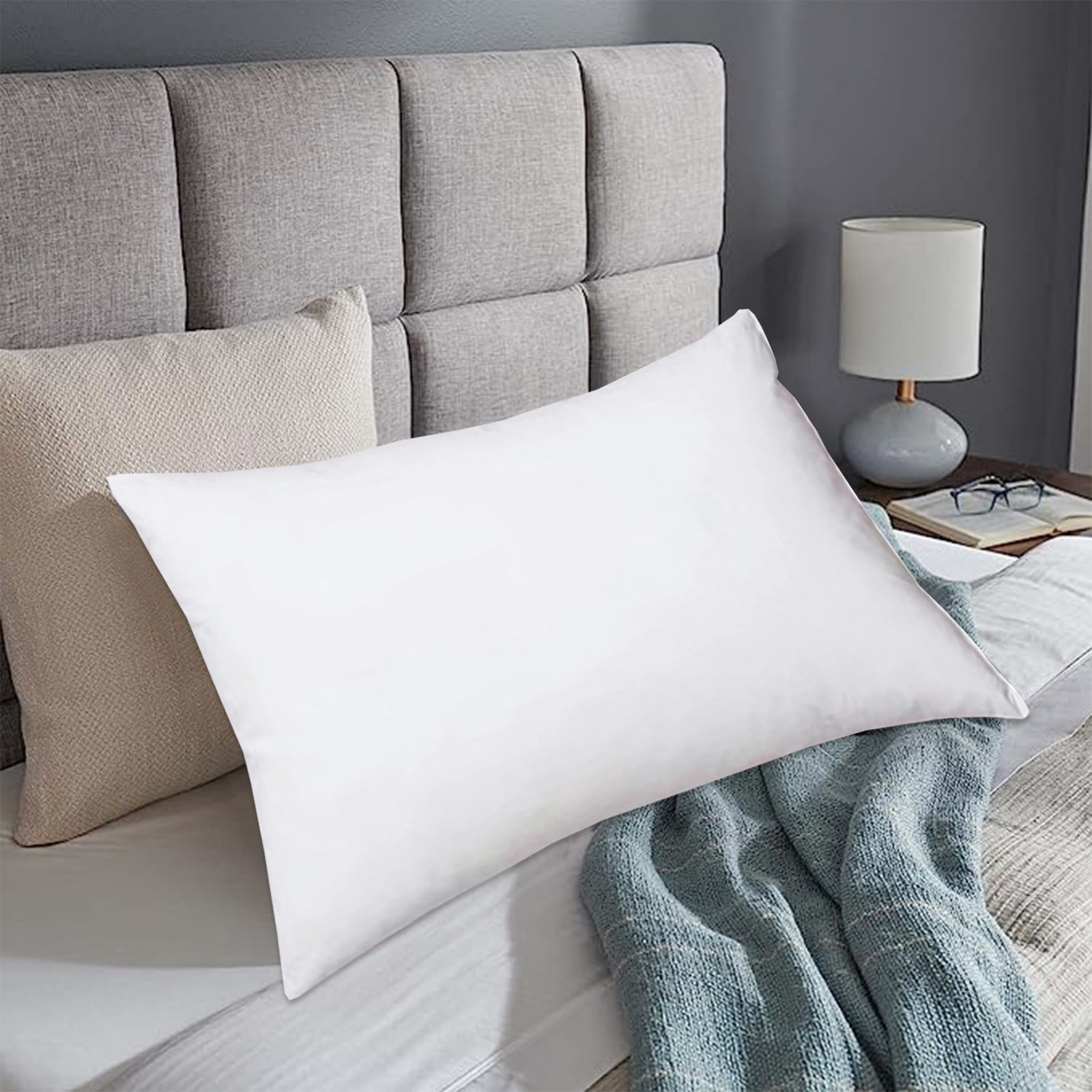 Danhjin White Pillows Good Elasticity Detachable White Down Filled Hotel Pillow Core Pillows