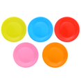 thumbnail image 2 of EIGTHTAIL 50pcs Classic Multicolor Round Disposable Paper Plates Birthday Party Supplies, 2 of 6