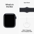 thumbnail image 3 of Apple Watch Series 9 GPS + Cellular 41mm Midnight Aluminium Case with Midnight Sport Band - M/L, 3 of 5