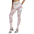 thumbnail image 2 of Fortune Women Sparkly Rhinestone Fishnets Stockings High Waist Tights Club Glitter Mesh Pantyhose, 2 of 5