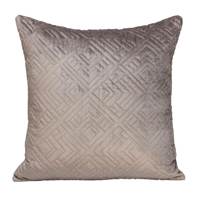 HomeRoots 402860 Coussin Décoratif Matelassé Taupe