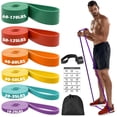 thumbnail image 1 of Zacro Pull Up Assist Bands Set of 6, Resistance Bands, Heavy Duty Exercise Bands, Workout Bands for Body Stretching, Powerlifting and Resistance Training, 1 of 9