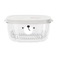 thumbnail image 1 of Shallots Ginger Garlic Storage Box, Staron 2026 Food-Grade Refrigerator Vegetable Prep Container, Detachable Draining Basket Fresh-Keeping Box for Onions Minced Garlic, White, 1 of 2