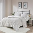 thumbnail image 2 of Pemberly Row Polyester Back Printed Long Fur Comforter Set in Ivory, 2 of 14