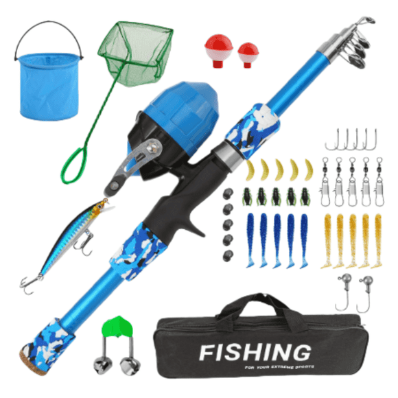 Hearth & Gear Design With For Beginners Or Experienced Child Anglers Portable For Freshwater And Saltwater Surf Rigs Stuff for Dad Pools for Men Ice Hub Float Pods Combo Set Real Rigs A Rigs Clam 560