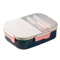 thumbnail image 2 of Boîte Bento / Contenant à Lunch Étanche de 1250 ml pour Adultes et Enfants / Boîte de Préparation de Repas à Compartiments Multiples / Rangement Alimentaire Compatible Micro-Ondes / Boîte à Lunch en Plastique pour le Travail, l'École Ou un Pique-Nique, 2 of 6