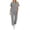 #06 Gray 【Stock up on Your Favorite Colors】, variant on Women's Solid Two Piece Matching Set V Neck Lounge Set with Relaxed Fit Summer Vacation Travel Outfit Casual JASKFLY Green XL