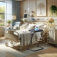 thumbnail image 1 of Homy Casa Table de Surlit Réglable avec Roues pour Soins aux Patients, 1 of 6