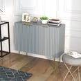 thumbnail image 2 of HOMCOM Accent Cabinet w/ Gold Leg for Living Room Dining Room Hallway Grey, 2 of 10