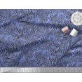 thumbnail image 2 of Soimoi Blue polyester Crepe Fabric Leopard & Wild Animal Skin Print Fabric by Yard 42 Inch Wide, 2 of 3