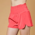 thumbnail image 2 of Timegard Workout Shorts for Women Quick Dry High Waisted Smocked Athletic Lightweight Gym Running Shorts, 2 of 6