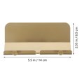 thumbnail image 3 of Miangastore Home Users Bedside Shelf For Wall Golden 1Set 5.5x1.5x2.6in, 3 of 9