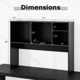 thumbnail image 3 of Costway Computer Desktop Bookcase Countertop Storage Bookshelf Organizer with 4 Cubbies Black, 3 of 10