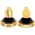thumbnail image 3 of Oyolan Robe Justaucorps de Danse Ballet Métallique à Paillettes pour Filles avec Jupes en Tulle Robes de Performance Or 6, 3 of 6
