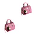 thumbnail image 4 of kurtrusly Multifunctional Crossbody Bags Versatile Options For All Essentials Fashionable PU Pendant Handbag Messenger Bag pink 2Set, 4 of 6