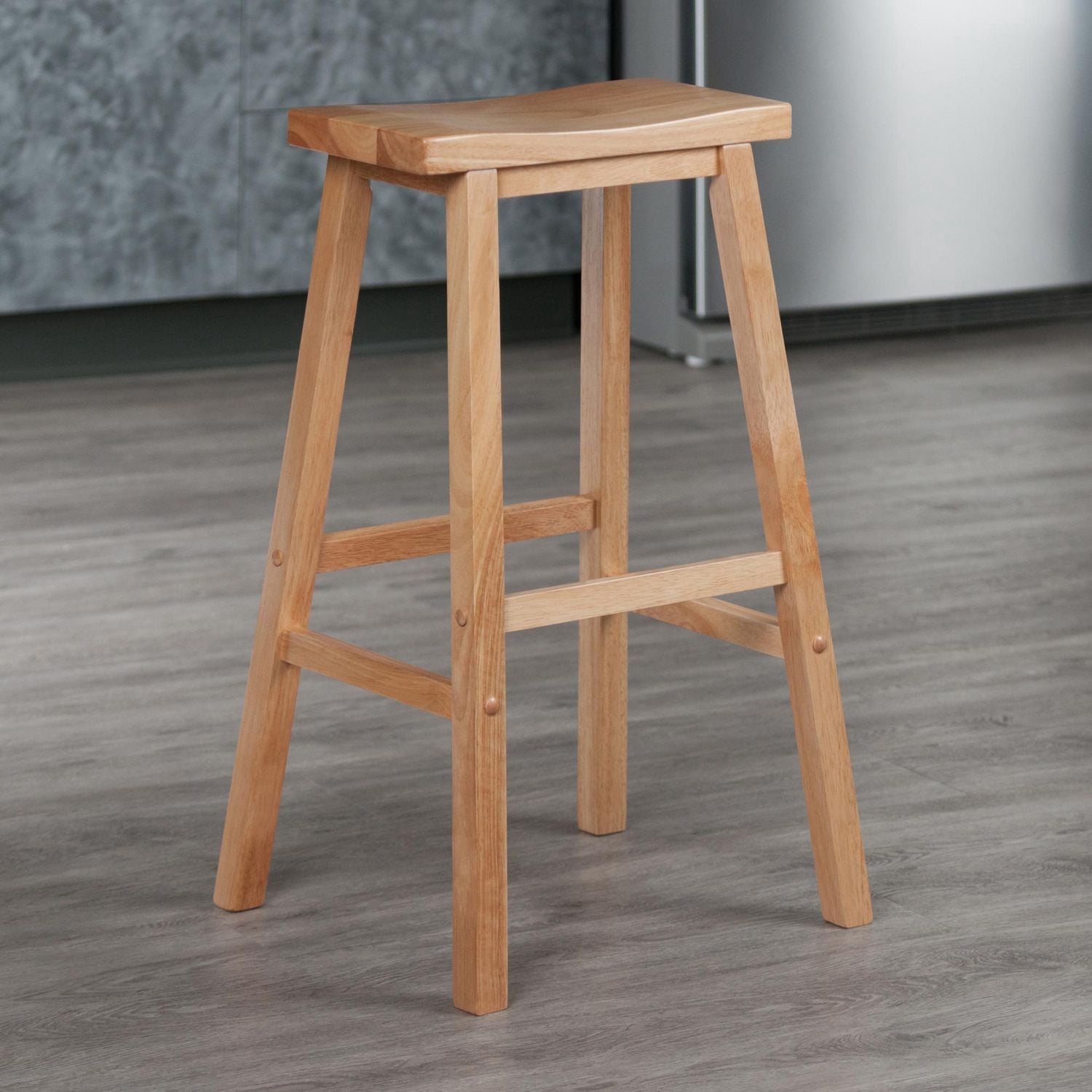 Winsome Tabouret de bar en selle Satori, naturel