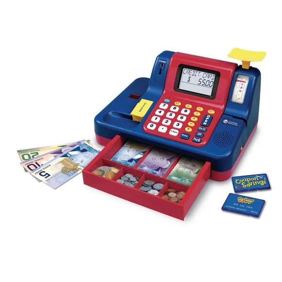 Learning Resources Teaching Cash Register with Canadian Currency