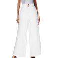 thumbnail image 1 of Mefallenssiah Women'S Casual Pants High Waist Solid Color Comfortable Button Decoration, 1 of 1