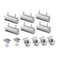 thumbnail image 2 of veasfak Solar Panel Mounting Brackets Kit,Aluminum Alloy,Lightweight Professional Metal 6 pieces set, 2 of 9
