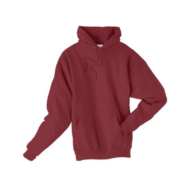 Hanes Adult EcoSmart Pullover Hood, Maroon, Medium