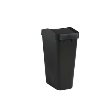 Rubbermaid Swing Top Trash Can, Black, 12.2 Gallon (46.2 L)