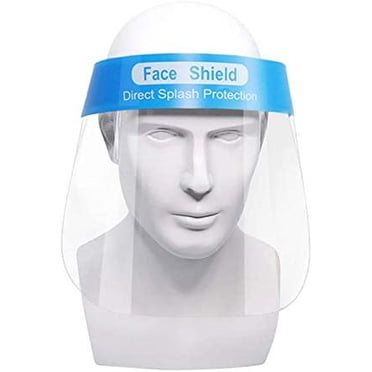 10 Pcs Jagmohan Inc Sécurité Face Shield Réutilisable Transparent Capuchon de Protection Complète / Protéger les Yeux et le Visage avec Film Transparent Protecteur Bande Élastique / Expédié de Toronto, Canada