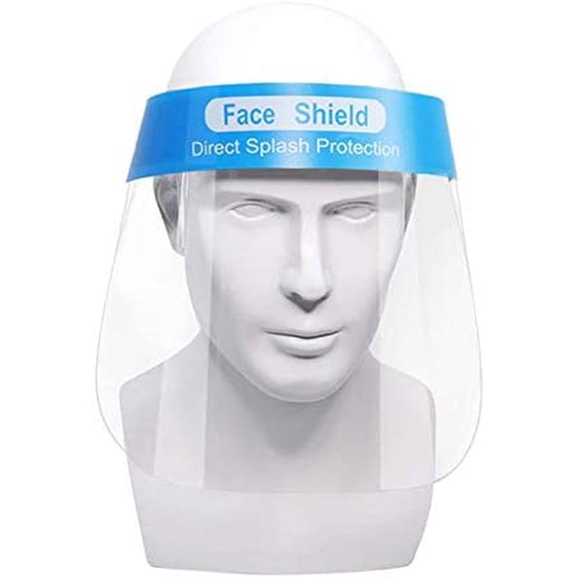 10 Pcs Jagmohan Inc Sécurité Face Shield Réutilisable Transparent Capuchon de Protection Complète / Protéger les Yeux et le Visage avec Film Transparent Protecteur Bande Élastique / Expédié de Toronto, Canada