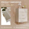 thumbnail image 2 of Commode à Tiroirs, Commode Moderne en Bois, Organisateur de Rangement pour Chambre, Garde-Robe, Couloir, Salon, 2 of 6