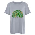 thumbnail image 2 of TopLLC St. Patrick's Day Patricks Day Chemises pour Femmes Hauts de Sarrau St Patricks Day Mode pour Dames St. Imprimé Léopard Manches Courtes Col Rond Chemise Femme Décontractée Ample, 2 of 4