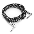 thumbnail image 2 of Guitar Cable 9.8FT, 6.35MM 1/4 Inch Audio Connection Wire, 6.35MM Male Jack Stereo Audio Balanced Line, for Electric Guitar Bass Mixer Microphone Stage, 2 of 7
