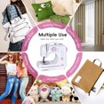 thumbnail image 4 of Sewing Machine for Beginners, Portable Mini Sewing Machine with 13 Replaceable Presser Feets, Built-in 12 Stitches, Extension Table, 39 Colors Thread, Reverse Sewing, 2 Speed Foot Pedal, Sewing Kit, 4 of 7