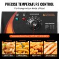 thumbnail image 4 of KFFKFF Friteuse Électrique pour Usage Commercial, 3000 W, avec Paniers Triples, Capacité de 18 Qt/17 L, Acier Inoxydable, Conception de Comptoir, Idéale pour Restaurants et Cuisines, Argent, 4 of 9