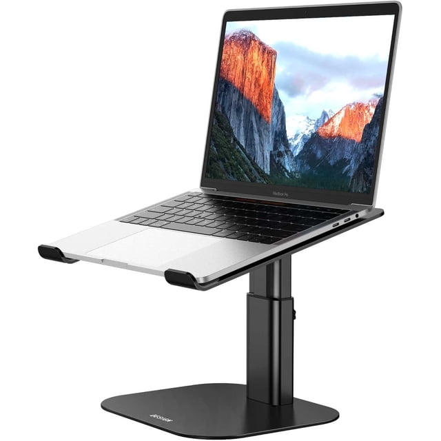 Support d'Ordinateur Portable en Aluminium LSX Ergonomique et Ajustable, Support Rehausseur pour Cahier, Support d'Ordinateur Compatible avec Air Pro Dell HP Lenovo et Plus.ordinateurs Portables ()