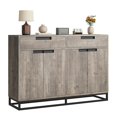 thumbnail image 1 of 55" Buffet Cabinet with 2 Drawers & 4 Doors - Large Kitchen Dining Room Storage Organizer, Freestanding Accent Furniture, 1 of 8