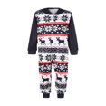 thumbnail image 2 of Pyjama à Capuche Parent-Enfant à Fermeture Éclair Assortie pour la Famille de Noël, 2 of 6