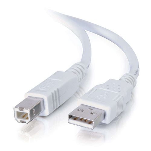 Câble USB 2.0 AB de 2 m (blanc)