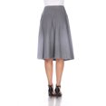 thumbnail image 3 of White Mark Women's Mid Length Fit and Flare Skirt, 3 of 5