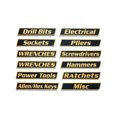 thumbnail image 1 of Hearth & Gear 12 Pack Of Toolbox Labels 3D Printed Labels General Organize Reusable For Steel Toolboxes Carts Drawers And Cabinets 110 in 1 Precision Screwdriver Room Necessities College Stuff for, 1 of 4
