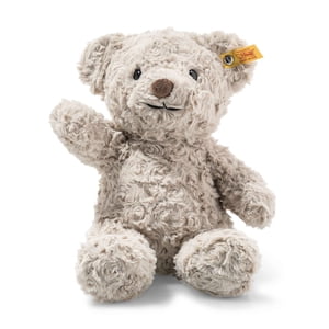Steiff Honey Ours en peluche, ours en peluche en peluche de qualité supérieure, jouets en peluche pour les ours en fourrure, peluche pour ours en robe, peluches en velours, peluche, jouets pour les enfants et les garçons, amis doux (Tan, 11")