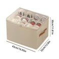 thumbnail image 3 of Hearth & Gear Organisateur de Chaussures Pliable en Tissu Rangement de Chaussures avec Compartiments Étanche et Lavable pour la Maison Organisation et Rangement des Vêtements Rangement Grand Rangement Placard en Tissu avec Tiroir Rabattable Placard, 3 of 5
