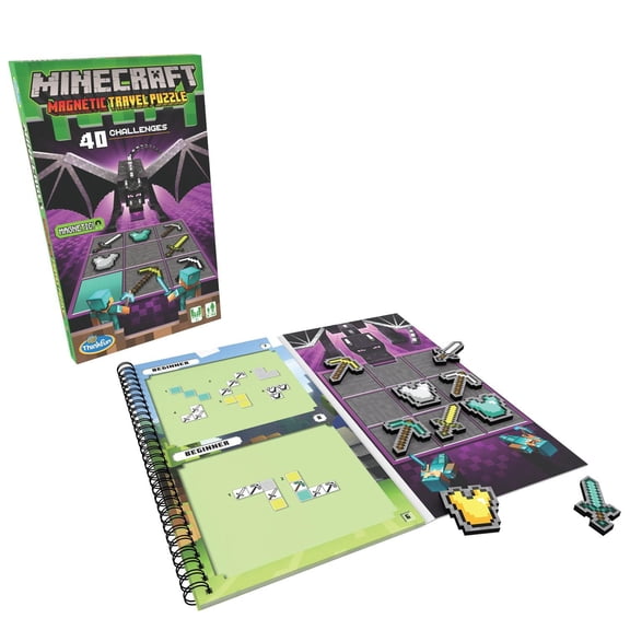 Ravensburger - Minecraft Magnetic Travel Puzzle Game